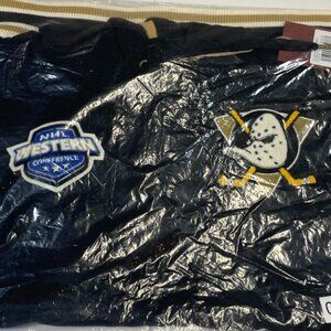 Anaheim Ducks Mitchell & Ness NHL Legacy French Terry Hoodie Black Men's XL